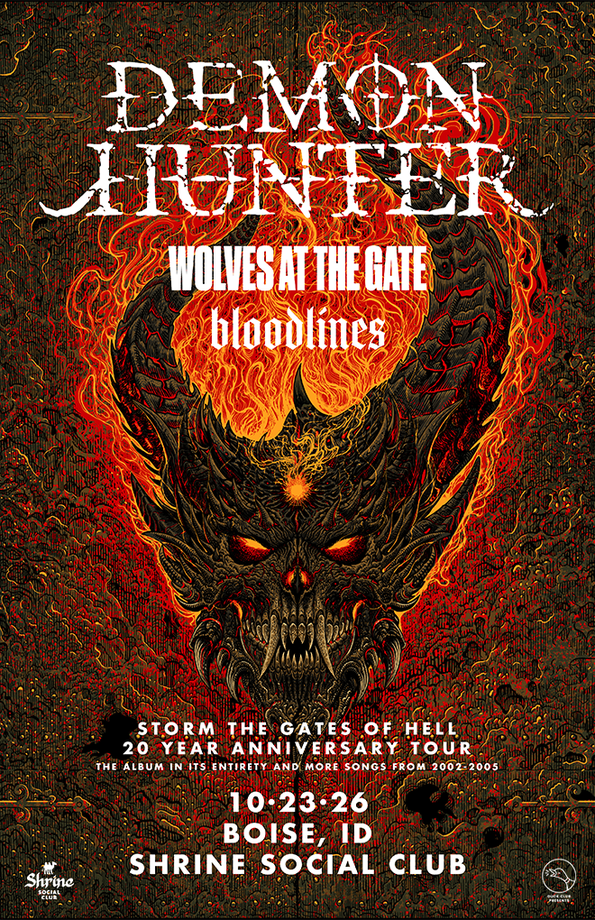 Demon Hunter tour poster — 2026